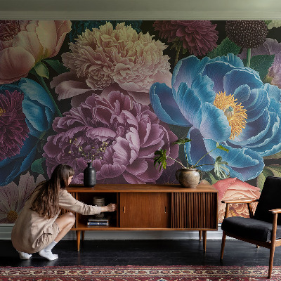 Carta da parati adesiva Fiori colorati