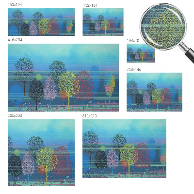 Fotomurale 3D Armonia colorata
