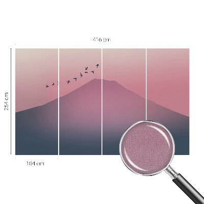 Carta da parati 3D Montagna occidentale