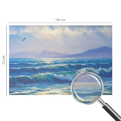 Carta da parati panoramica effetto 3D Onde del mare