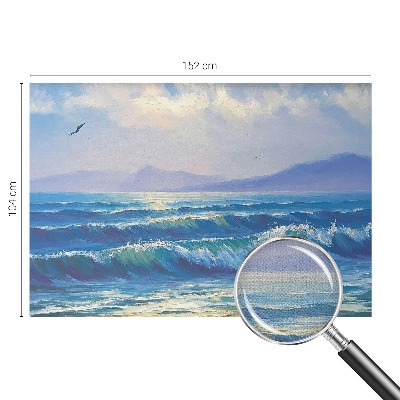 Carta da parati panoramica effetto 3D Onde del mare