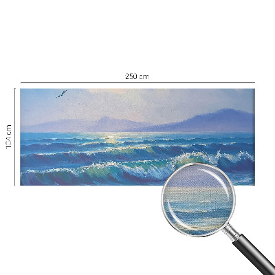 Carta da parati panoramica effetto 3D Onde del mare