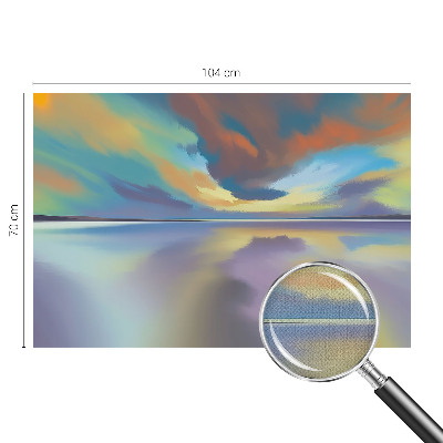 Fotomurale effetto 3D Tramonto arcobaleno