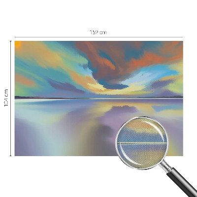 Fotomurale effetto 3D Tramonto arcobaleno