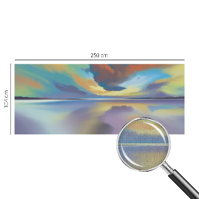 Fotomurale effetto 3D Tramonto arcobaleno