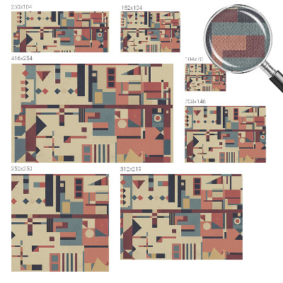 Fotomurale per cameretta Composizione astratta