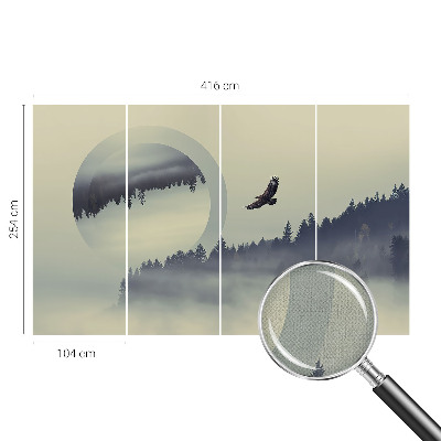 Carta da parati adesiva Paesaggio forestale