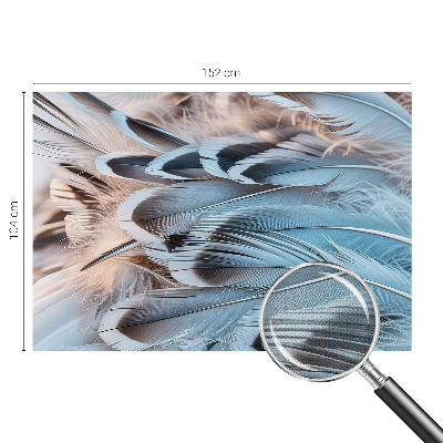 Fotomurale 3D Piume blu