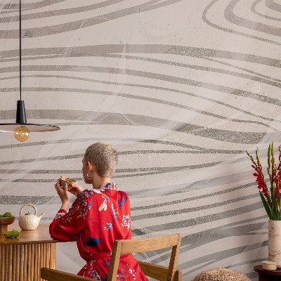 Carta da parati 3D Linee ondulate