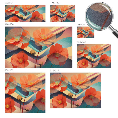 Fotomurale effetto 3D Fiori dei sensi