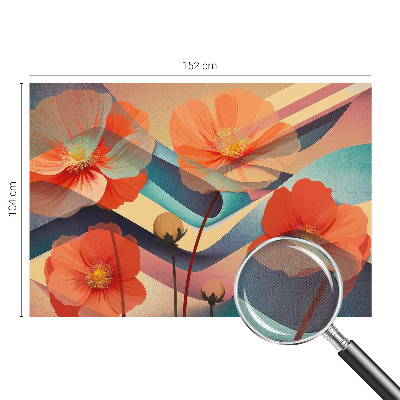 Fotomurale effetto 3D Fiori dei sensi