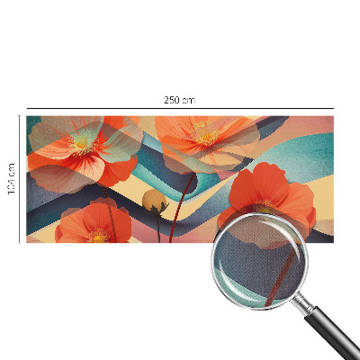 Fotomurale effetto 3D Fiori dei sensi