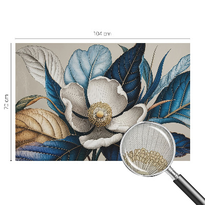 Carta da parati effetto profondità Elegante flora