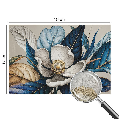 Carta da parati effetto profondità Elegante flora