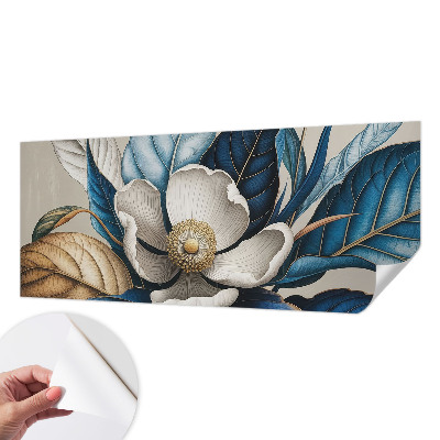 Carta da parati effetto profondità Elegante flora