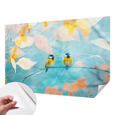 Fotomurale effetto 3D Uccelli primaverili