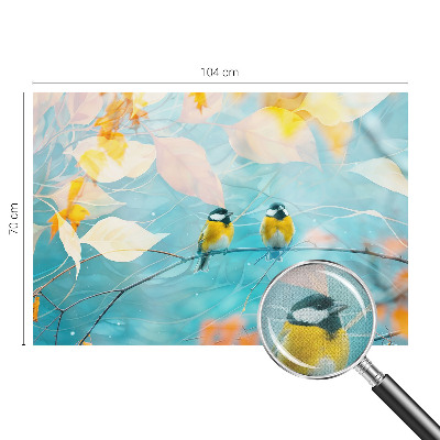 Fotomurale effetto 3D Uccelli primaverili