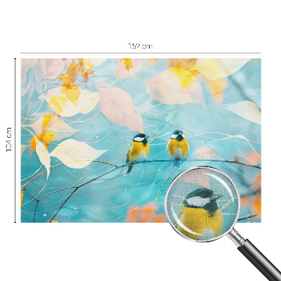 Fotomurale effetto 3D Uccelli primaverili