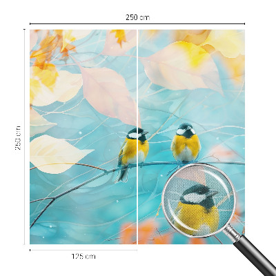 Fotomurale effetto 3D Uccelli primaverili