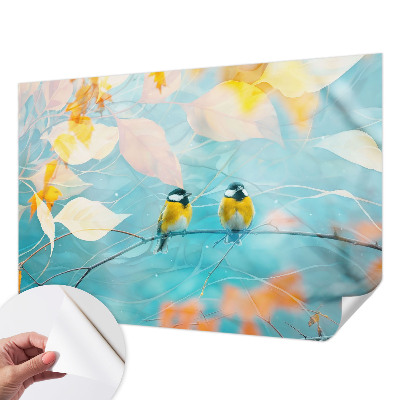 Fotomurale effetto 3D Uccelli primaverili