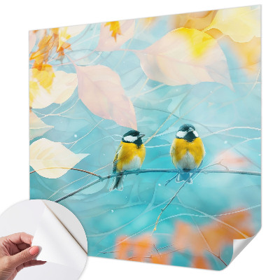 Fotomurale effetto 3D Uccelli primaverili