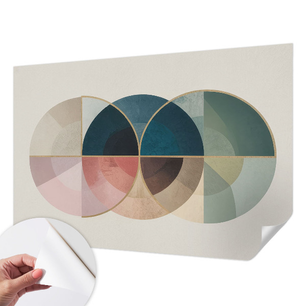 Carta da parati panoramica effetto 3D Stile geometrico