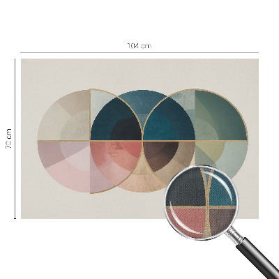 Carta da parati panoramica effetto 3D Stile geometrico