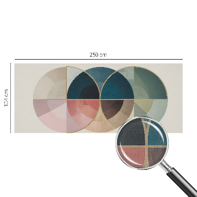 Carta da parati panoramica effetto 3D Stile geometrico