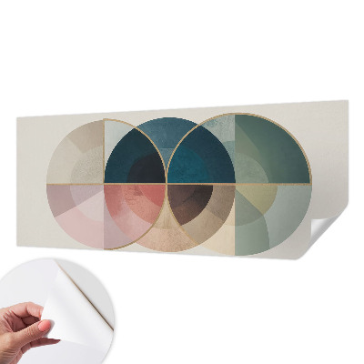 Carta da parati panoramica effetto 3D Stile geometrico