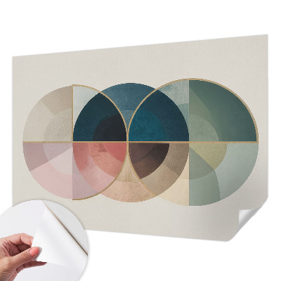 Carta da parati panoramica effetto 3D Stile geometrico