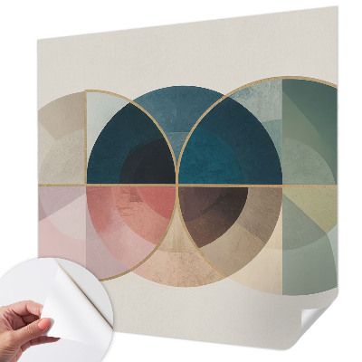 Carta da parati panoramica effetto 3D Stile geometrico