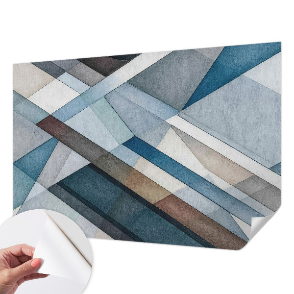 Carta da parati per cameretta geometria astratta