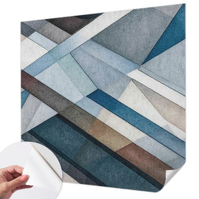 Carta da parati per cameretta geometria astratta