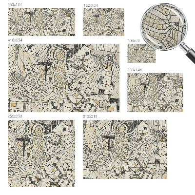 Fotomurale 3D Astrazione geometrica
