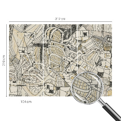 Fotomurale 3D Astrazione geometrica