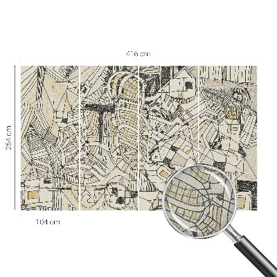 Fotomurale 3D Astrazione geometrica