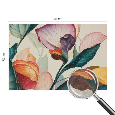 Carta da parati per cameretta Fiori colorati