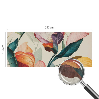 Carta da parati per cameretta Fiori colorati