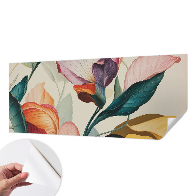 Carta da parati per cameretta Fiori colorati