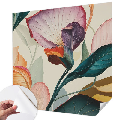 Carta da parati per cameretta Fiori colorati