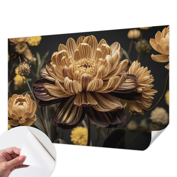 Carta da parati 3D Eleganza floreale