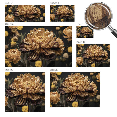 Carta da parati 3D Eleganza floreale