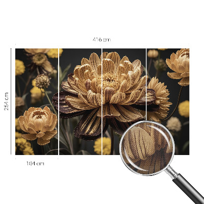 Carta da parati 3D Eleganza floreale