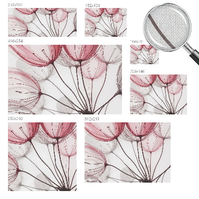 Carta da parati effetto profondità Sagome floreali