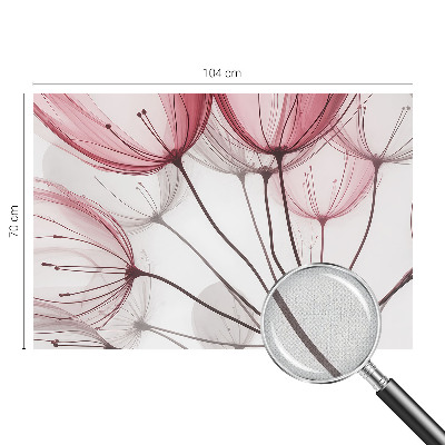 Carta da parati effetto profondità Sagome floreali