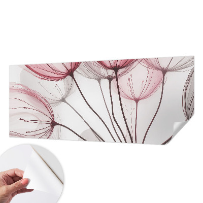 Carta da parati effetto profondità Sagome floreali