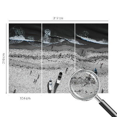 Fotomurale 3D Tranquillità sulla spiaggia