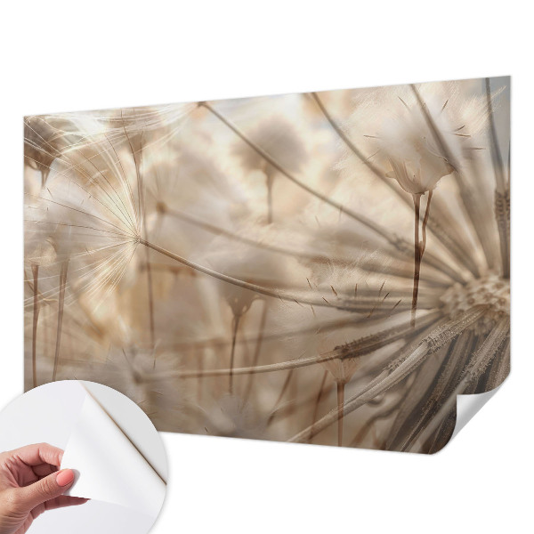 Carta da parati panoramica effetto 3D Delicati denti di leone
