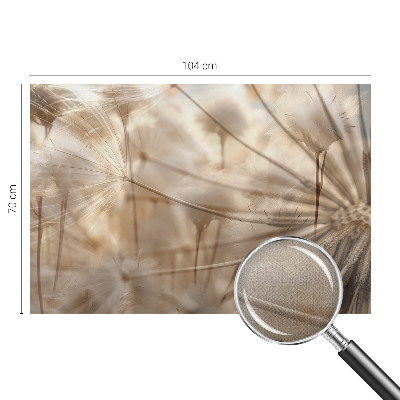 Carta da parati panoramica effetto 3D Delicati denti di leone