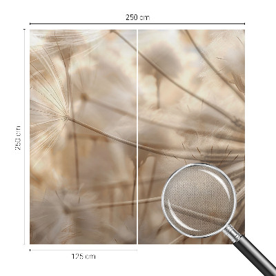 Carta da parati panoramica effetto 3D Delicati denti di leone